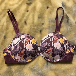 PINK super push-up bra